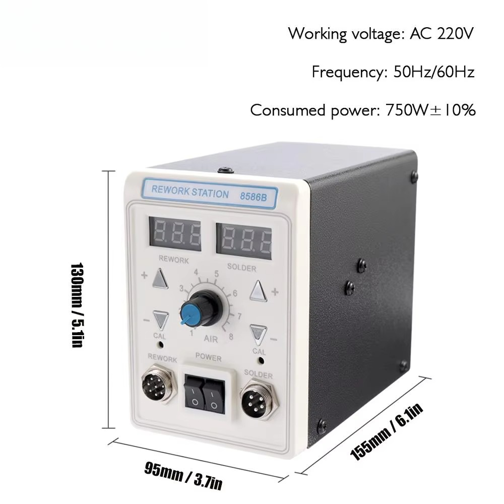 Estación de Soldadura y Desold - 2 In 1 Soldering Rework Station 750W reseña y precio