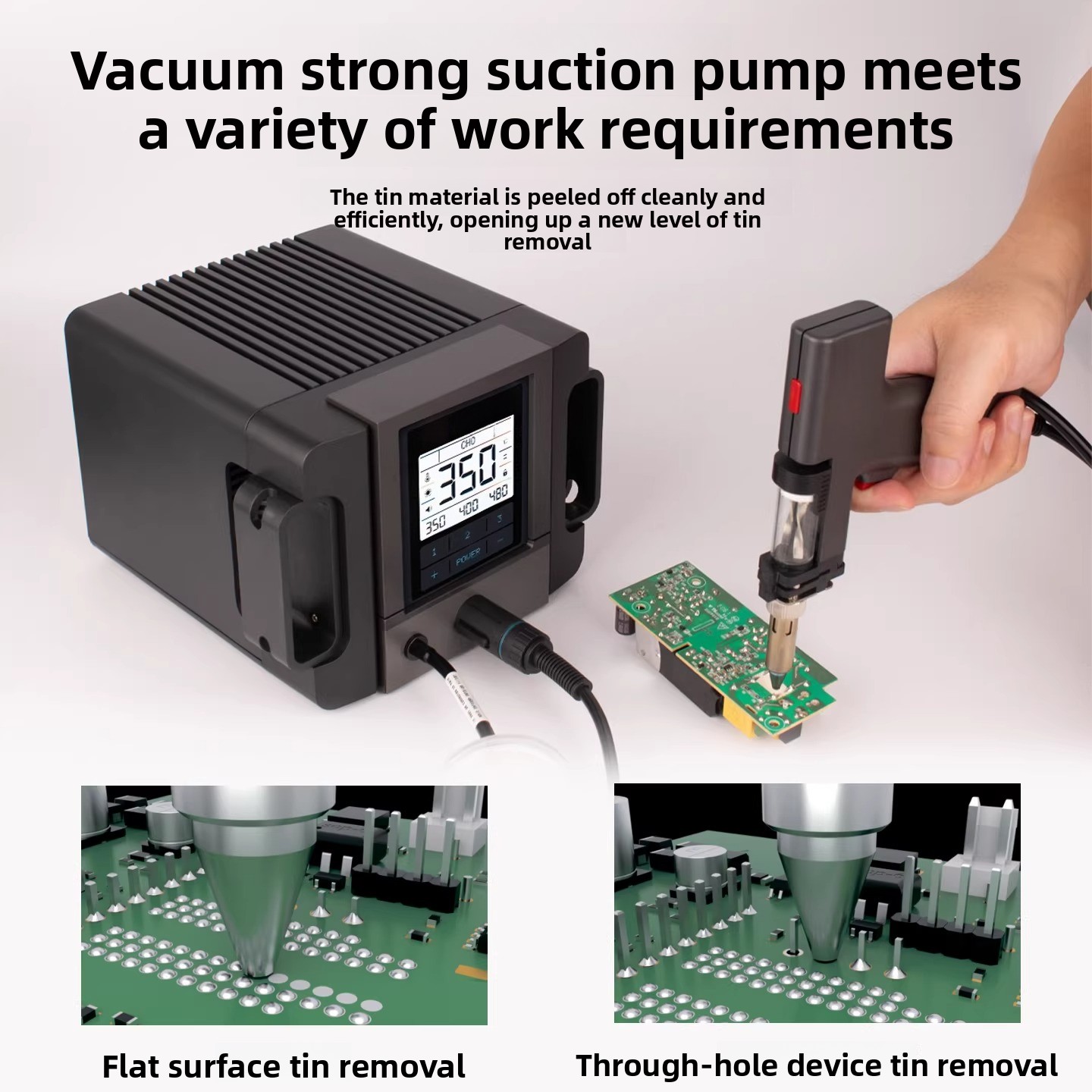 Bomba desoldadora eléctrica de - Desoldering Pump Electric Vacuum Station reseña y precio
